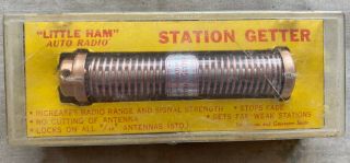 Rare Vintage “little Ham” Auto Radio Station Getter Antenna In Case