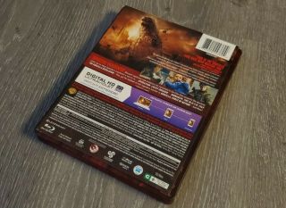 GODZILLA (2014) Steelbook W RARE Slipcover Bluray,  DVD,  NO DIGITAL 2