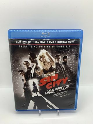 Sin City A Dame To Kill For Ltd.  Edition 3d Blu - Ray Dvd Frank Miller Oop Rare