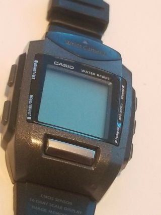 Casio Hidden Camera Wrist Watch Cmos N78 2412 Ir Beam Photo Picture Display Rare