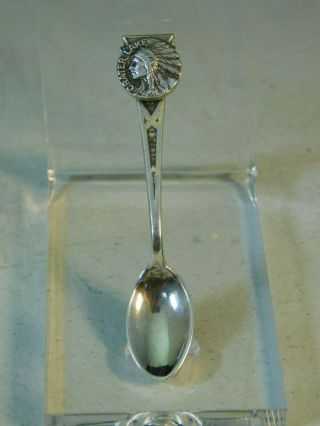 Crater Lake Native American Indian Sterling Spoon