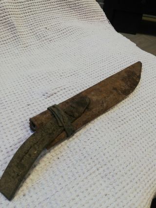 Antique Primitive Knife Scabbard Handmade