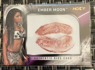 Ember Moon 2018 Topps Wwe Authentic Kiss Card 35/99 Rare
