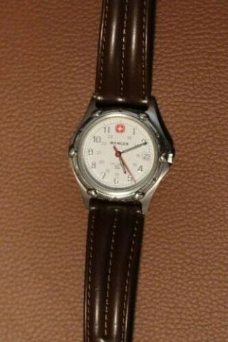 Wenger Swiss Army Watch 100m 095 - 0695 Leather Band