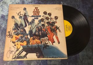 Gfa Rare Band X7 Sly And The Family Stone Signed Vinyl Record Album Ad7