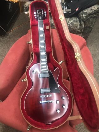 Gibson Les Paul Deluxe Player Plus 2018 Rare Satin Red W/hsc