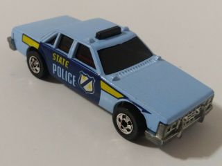 Rare 1983 Hot Wheels Crack Ups Crunch Chief Blue State Police Car Vintage B15