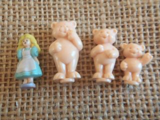 Vintage My Little Fairy Tales Goldilocks And The Three Bears Figures Set