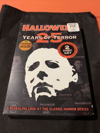 Halloween: 25 Years Of Terror (dvd,  2006,  2 - Disc) Rare Oop Anchor Bay W/ Comic