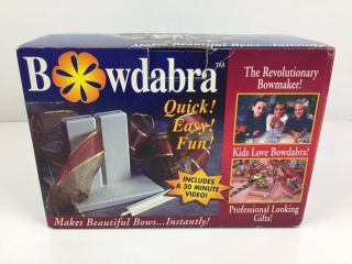 Vintage Bowdabra Bow Maker Kit,  Vhs Instructional Video Complete