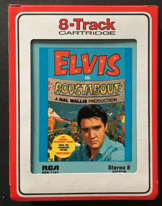 Vintage 8 Track Tape Elvis Presley Roustabout Rca Stereo 8 Victor Rare