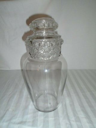 Antique 1920s Dakota Apothecary General Store Glass 13.  5” Counter Display Jar