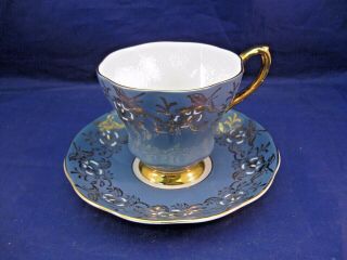 Antique Royal Grafton Tea Cup And Saucer - Fine Bone China - England