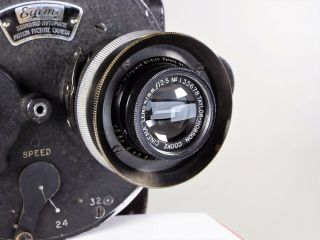 Rare Bell & Howell Eyemo 35mm Movie Camera w/ Taylor - Hobson Cooke 47mm f2.  5 Lens 2