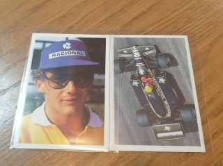Ayrton Senna Rare Trade Rookie Cards 1986 A Question Of Sport
