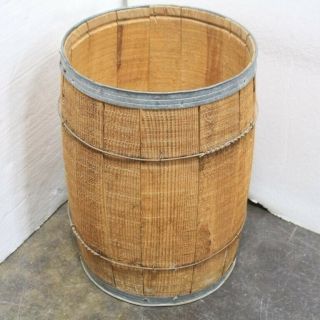 Vintage Nail Keg Barrel 18 " Tall
