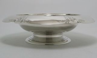 Towle Chased Diana Sterling Silver Center Bowl Footed Rare Art Deco