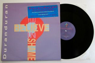 Duran Duran - Do You Believe In Shame 12 " Nmint Vinyl Rare Us Single Krush Remix