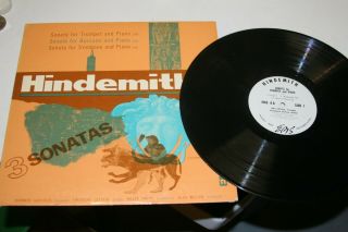 Hindemith,  3 Sonatas,  Ems Label,  Rare,  1950 Trumpet,  Bassoon,  Trombone