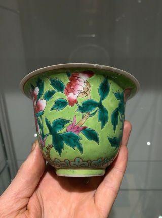Rare Chinese Nonya Antique Straits Porcelain Bowl