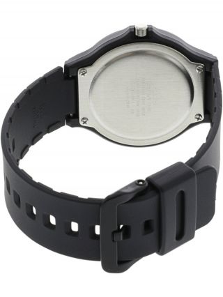 Casio Men ' s Quartz Black Dial Black Resin Band 44mm Watch MW240 - 1B2V 3