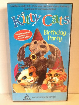 Kitty Cats Birthday Party Rare Pal Vhs Video