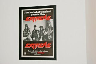 Extreme Framed A4 Rare 1989 `extreme` Album Band Promo Art Poster