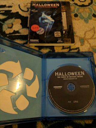 Halloween The Curse of Michael Myers Blu Ray With Rare Slipcover 2