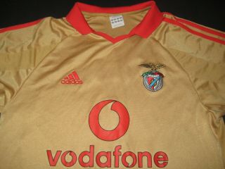 Rare Portugal Benfica Football Shirt 2001 Away Adult M