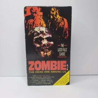 Zombie Zombi 2 Vhs Lucio Fulci 1994 Edde Rare Horror Gore Cult