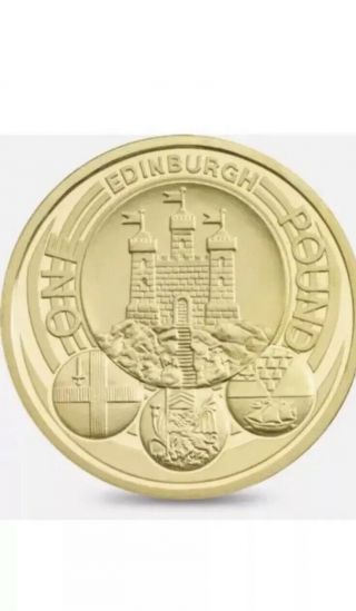 Rare Edinburgh £1 One Pound 1 Coin 2011 Capital City Cities Coin Hunt Post