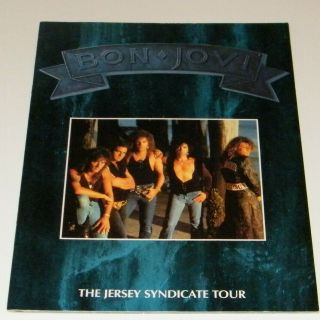 Bon Jovi The Jersey Syndicate Tour Official 1988 Tour Programme Rare Vintage