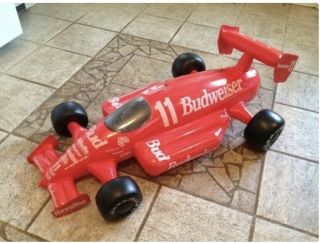 Rare Vintage 1996 Blow Up Inflatable Red Budweiser 11 Indy Race Car