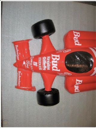 Rare Vintage 1996 Blow Up Inflatable Red Budweiser 11 Indy Race Car 2