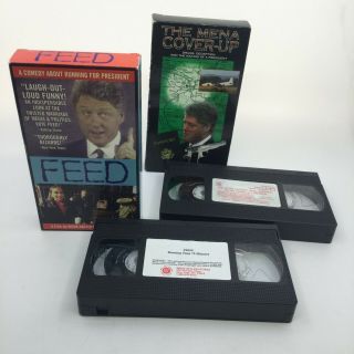 2 VHS TAPES: EXPOSING THE CLINTONS - THE MENA COVER - UP & FEED (VERY RARE) 3