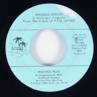 Muchos Plus " Nassaus Discos " Rare Islands Disco Funk/sweet Soul Psych 45 U - Solo