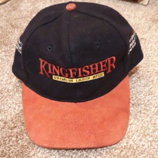 Kingfisher Beer Benetton Racing F1 Cap/adjustable,  Driver Issue,  Wool Blend.  Rare