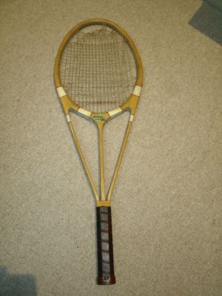 Rare Hazell ' s Streamline Red Star Tennis Racquet 1930 ' s 5