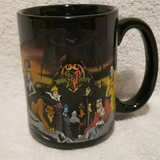 Walt Disney World Villains Ceramic Coffee Cup Mug - Rare Disneyland Cup Htf