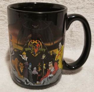 Walt Disney World Villains Ceramic Coffee Cup Mug - RARE Disneyland Cup HTF 2