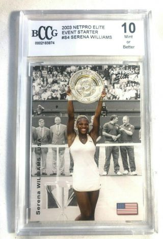 Serena Williams 2003 S4 Netpro Event Starter Bccg 10 Rare Event Edition