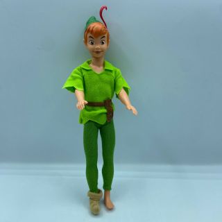 Disney Vintage Peter Pan Boy Doll 12 In Vinyl Missing Boot Outfit