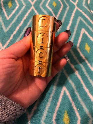 Vintage Christian Dior J ' Adore.  25 Eau De Toilette Purse Spray Metal Case.  RARE• 3