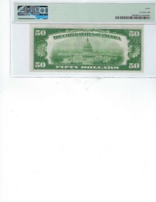 1928 $50 Gold Certificate FR2404 PMG 40 XF Woods/Mellon,  Rare Find 2