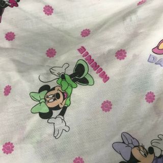 Vintage Disney Minnie Mouse Daisy Duck Crib Toddler Bed Fitted Sheet