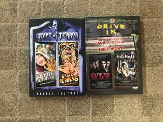 Rare 80s Dvds Fade To Black / Hell Night / Cemetery Of Terror / Grave Robbers