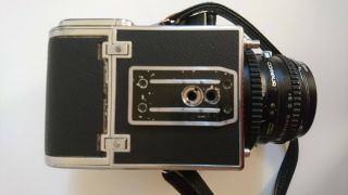 Hasselblad 500C,  Carl Zeiss Planar 80mm 1:2.  8 C,  12 back,  rare viewfinder 5