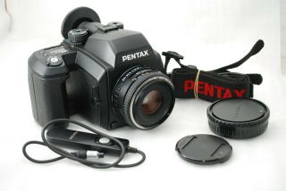 " Rare " Pentax 645nii Medium Format Slr Camera W/ Fa 75mm F2.  8 Remote 3926