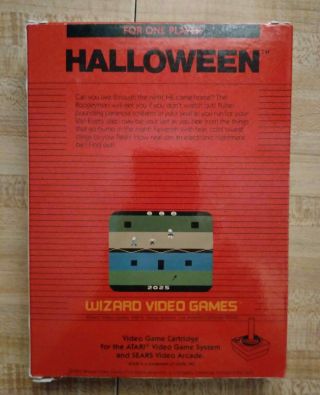 Atari 2600 Halloween Game By Wizard Games Company Michael Myers Rare 2