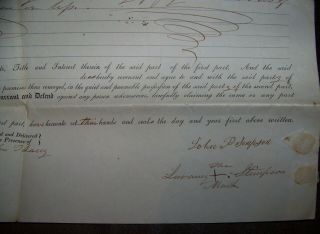 1848 ANTIQUE CHILI NY LAND INDENTURE DEED LEGAL DOCUMENT JOHN SAMPSON MILLER 3